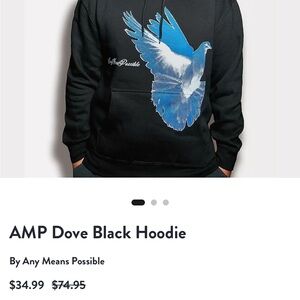 Zumiez Black and Blue Dove Hoodie